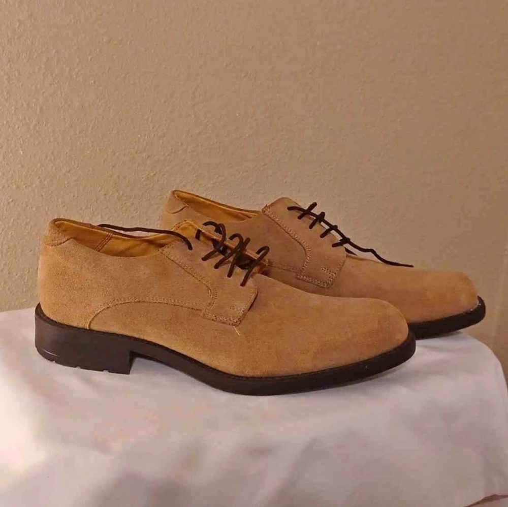 Men's Tan Suede Dress Shoes